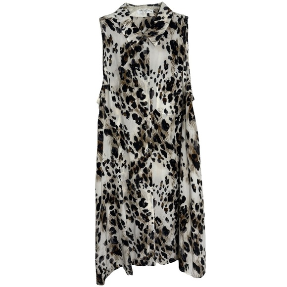 EQUIPMENT FEMME 100% Silk Leopard Print Shirt Dress Size Small - Picture 1 of 7